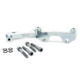 Alcon 2007+ Jeep JK-JL 330x22mm Rotors 4-Piston Calipers Rear Brake Kit (Includes Brake Lines) - Red thumbnail 3