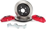 Alcon 2007+ Jeep JK-JL 330x22mm Rotors 4-Piston Calipers Rear Brake Kit (Includes Brake Lines) - Red thumbnail 4
