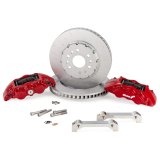 Alcon 2021+ RAM TRX 376x42mm Rotors 6-Piston Calipers Front Brake Upgrade Kit - Red thumbnail 1