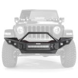 Go Rhino 07-20 Jeep Wrangler JL/JLU/JK/JKU/Gladiator JT Rockline Full Width Bumper w/ Overrider thumbnail 1