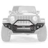 Go Rhino 07-20 Jeep Wrangler JL/JLU/JK/JKU/Gladiator JT Rockline Full Width Bumper w/ Overrider thumbnail 2