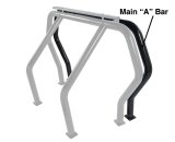 Go Rhino RHINO Bed Bar - Front Main A bar - Black thumbnail 2