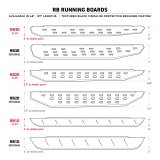 Go Rhino RB20 Slim Running Boards - Universal 80in. - Tex. Blk thumbnail 3