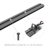 Go Rhino Universal XRS 49 3/4 Cross Rail Accessory Set - Tex. Black thumbnail 5
