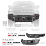 Go Rhino 13-18 Ram 1500 BR6 Front Bumper Replacement - Tex. Blk thumbnail 9