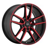 Konig Myth 16x7.5 5x114.3 ET43 Gloss Black w/ Red Tinted Clearcoat thumbnail 1