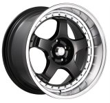 Konig SSM 18x8 5x114.3 ET35 Gloss Black w/ Machined Lip thumbnail 1