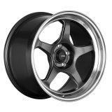 Konig Hyperspec 15x7 4x100 ET35 Anthracite Metallic Wheel w/ Mirror Machined Lip (Knurled Bead) thumbnail 2