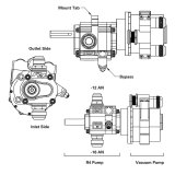 Peterson Fluid Systems R4 1-Stage Oil Pump - Left Side Mount - Rear Drive w/ Vac thumbnail 3