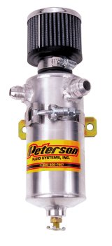 Peterson Fluid Systems Breather Can -12AN & -8AN In w/ Filter thumbnail 2