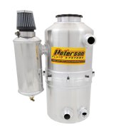 Peterson Fluid Systems Tank Drag 2.3 Gallon -12AN Single Return w/ Catch Can thumbnail 2