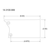 Peterson Fluid Systems Mount Blade Universal - Left Side thumbnail 3