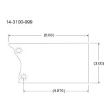 Peterson Fluid Systems Mount Blade Universal - Left Side thumbnail 4