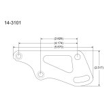 Peterson Fluid Systems Chevrolet Small Block Mount Blade - Right Side thumbnail 3