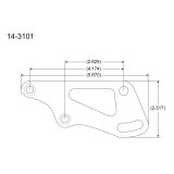 Peterson Fluid Systems Chevrolet Small Block Mount Blade - Right Side thumbnail 4
