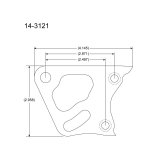 Peterson Fluid Systems Chevrolet Big Block Mount Blade - Right Side thumbnail 3