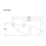 Peterson Fluid Systems Chevrolet Big Block Mount Blade - Right Side Mount A-Arm thumbnail 3