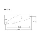 Peterson Fluid Systems Chevrolet Big Block Mount Blade - Left Side Mount Drag thumbnail 3