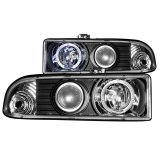 ANZO 1998-2005 Chevrolet S-10 Projector Headlights w/ Halo Black thumbnail 6