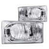 ANZO 2000-2004 Ford Excursion Crystal Headlights Chrome 2pc thumbnail 9