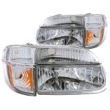 ANZO 1995-2001 Ford Explorer Crystal Headlights Chrome w/ Corner Lights 2pc thumbnail 4