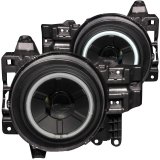ANZO 2007-2013 Toyota Fj Cruiser Projector Headlights w/ Halo Black thumbnail 5
