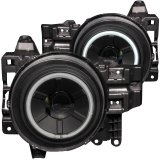 ANZO 2007-2013 Toyota Fj Cruiser Projector Headlights w/ Halo Black thumbnail 6