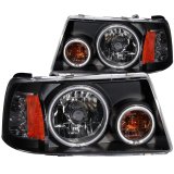 ANZO 2001-2011 Ford Ranger Projector Headlights w/ Halo Black (CCFL) 1 pc thumbnail 4