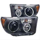 ANZO 2007-2013 Toyota Tundra Projector Headlights w/ Halo Black (CCFL) thumbnail 1