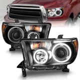 ANZO 2007-2013 Toyota Tundra Projector Headlights w/ Halo Black (CCFL) thumbnail 4