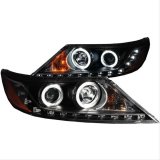 ANZO 2011-2013 Kia Sorento Projector Headlights w/ Halo Black (CCFL) thumbnail 2