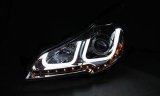 ANZO 2010-2014 Subaru Outback Projector Headlights w/ U-Bar Black thumbnail 3