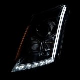 ANZO 2010-2015 Cadillac SRX Projector Headlights w/ Plank Style Design Chrome thumbnail 3