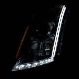 ANZO 2010-2015 Cadillac SRX Projector Headlights w/ Plank Style Design Chrome thumbnail 7