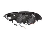 ANZO 2004-2005 Honda Civic Projector Headlights w/ Halo Black thumbnail 8