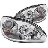 ANZO 2000-2005 Mercedes Benz S Class W220 Projector Headlights Chrome thumbnail 2