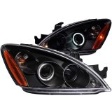 ANZO 2004-2007 Mitsubishi Lancer Projector Headlights w/ Halo Black (CCFL) thumbnail 4
