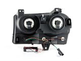 ANZO 2005-2010 Chrysler 300 Crystal Headlights w/ Halo Chrome (CCFL) thumbnail 2