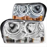 ANZO 2005-2010 Chrysler 300 Crystal Headlights w/ Halo Chrome (CCFL) thumbnail 3