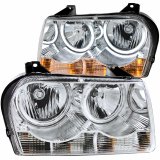 ANZO 2005-2010 Chrysler 300 Crystal Headlights w/ Halo Chrome (CCFL) thumbnail 5