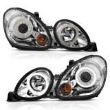 ANZO 1998-2005 Lexus Gs300 Projector Headlights w/ Halo Chrome thumbnail 6