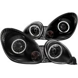 ANZO 1998-2005 Lexus Gs300 Projector Headlights w/ Halo Black thumbnail 5