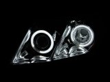 ANZO 2007-2009 Toyota Camry Projector Headlights w/ Halo Chrome thumbnail 1