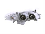 ANZO 2007-2009 Toyota Camry Projector Headlights w/ Halo Chrome thumbnail 2