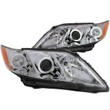 ANZO 2007-2009 Toyota Camry Projector Headlights w/ Halo Chrome thumbnail 3