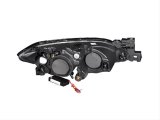 ANZO 2004-2008 Mazda 3 Projector Headlights w/ Halo Black (CCFL) thumbnail 2