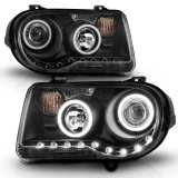 ANZO 2005-2010 Chrysler 300C Projector Headlights w/ Halo Black (CCFL) G2 thumbnail 8
