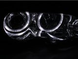 ANZO 2000-2003 BMW 3 Series E46 Projector Headlights w/ Halo Chrome thumbnail 7