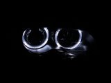 ANZO 2000-2003 BMW 3 Series E46 Projector Headlights w/ Halo Black thumbnail 9