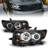 ANZO 2008-2010 Scion Xb Projector Headlights w/ Halo Black thumbnail 7